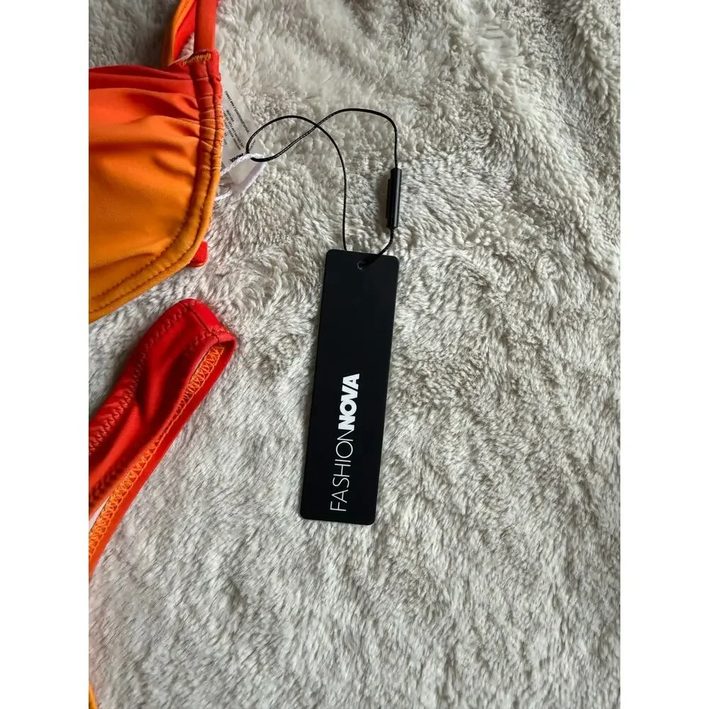 Fashion Nova 2-Piece Swim Suit Bikini Thong Size XS NWT